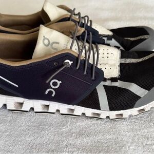 On Running Athletic Shoes - Black, White, Tan